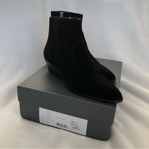 Ann Taylor Ophera Suede Flat Booties - Picture 2 of 7